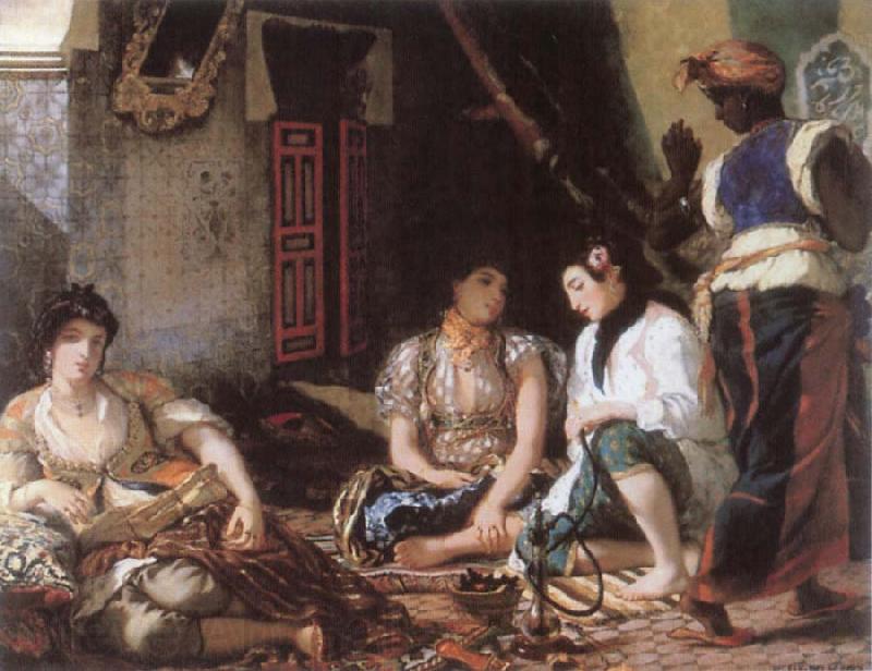 Eugene Delacroix Algerian Women in their Chamber Norge oil painting art